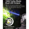 Klarus XT1C Pro Tactical Pocket Torch, 1000 Lumens, with Red Light and Optional Helmet Mount - 200 Metres - Image 3