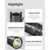 Klarus XT1C Pro Tactical Pocket Torch, 1000 Lumens, with Red Light and Optional Helmet Mount - 200 Metres - Image 11