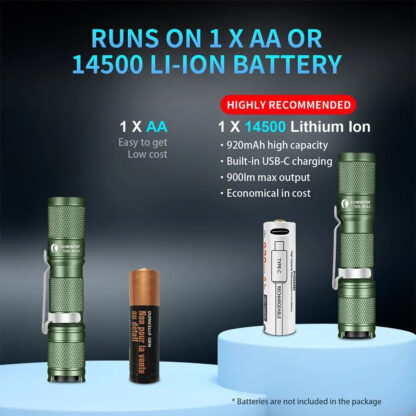 Lumintop TOOL AA 3.0 Set - 900 Lumen Pocket Torch - 138 Metres - Image 5
