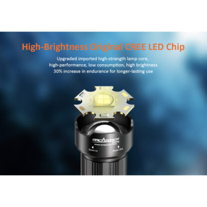 OrcaTorch ZD710 Zoomable 2700 Lumen Dive Torch - 150 Metres Diving Depth - Image 13