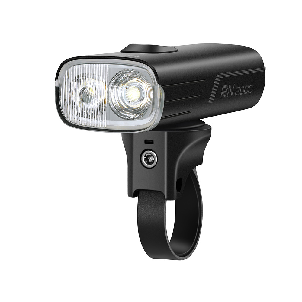 Olight RN 2000 Rechargeable 2000 Lumen Front Bike Light with Light Sensor, Vibration Sensor, and Wireless Remote Control