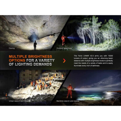 Fenix LR40R V2.0 USB-C Rechargeable 15000 Lumen Searchlight - 900 Metres - Image 5