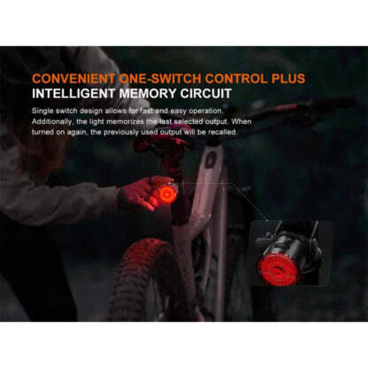 Fenix BC06R Rechargeable Bicycle Tail Light, Smart Brake-Sensing - Image 7