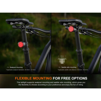 Fenix BC06R Rechargeable Bicycle Tail Light, Smart Brake-Sensing - Image 6
