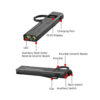Klarus FlatTac X1 Rechargeable 4200 Lumen Pocket Light with Knuckle Ring - 185 Metres - Image 5