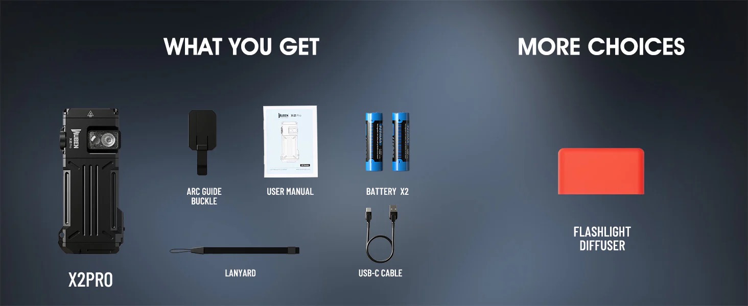 Wuben X2 Pro+ Rechargeable 1500 Lumen Flashlight - 205 Metres - Image 23