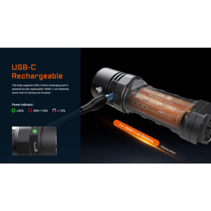 AceBeam X20 High Output 10,000 Lumen Searchlight with Dual Modes - 440 Metres - Image 9