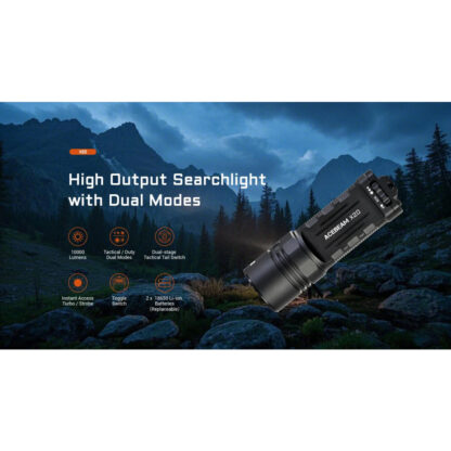 AceBeam X20 High Output 10,000 Lumen Searchlight with Dual Modes - 440 Metres - Image 6