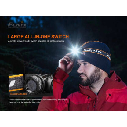 Fenix HM60R Rechargeable 1300 Lumen Headlamp with Red Light and Intelligent Frequency Sensor - 120 Metres - Image 6