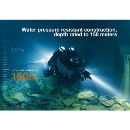 OrcaTorch D920 Cordless Primary Dive Torch - 5000 Lumens, 424 Metres - Image 11