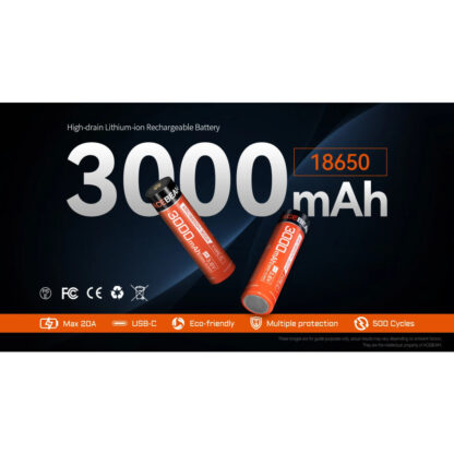 AceBeam High-Drain 18650 Battery for K75 2.0 - Image 9