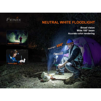 Fenix HM60R Rechargeable 1300 Lumen Headlamp with Red Light and Intelligent Frequency Sensor - 120 Metres - Image 4