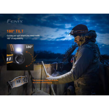 Fenix HM60R Rechargeable 1300 Lumen Headlamp with Red Light and Intelligent Frequency Sensor - 120 Metres - Image 11
