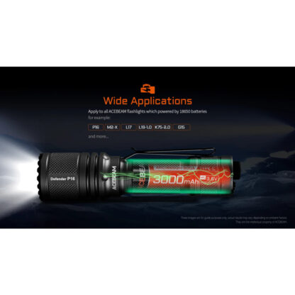 AceBeam High-Drain 18650 Battery for K75 2.0 - Image 7