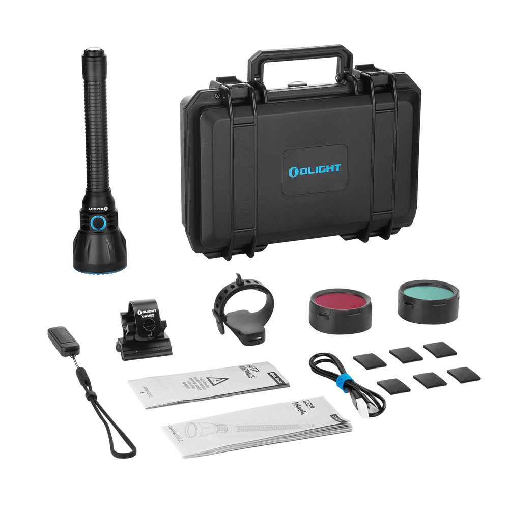 Olight Javelot Turbo 2 Kit, Rechargeable Long Range Hunting Flashlight KIT - 1500 Metres