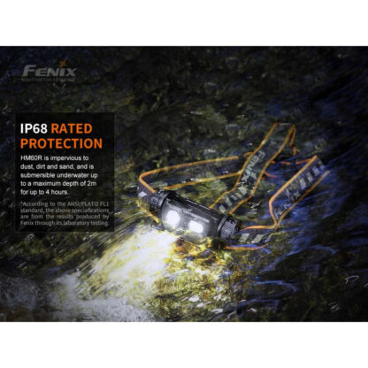 Fenix HM60R Rechargeable 1300 Lumen Headlamp with Red Light and Intelligent Frequency Sensor - 120 Metres - Image 14