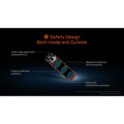 AceBeam High-Drain 18650 Battery for K75 2.0 - Image 3