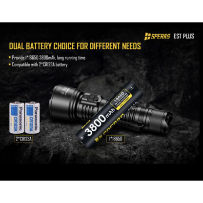 SPERAS EST PLUS Rechargeable Long Range 2100 Lumen Torch - 726 Metres - Image 7