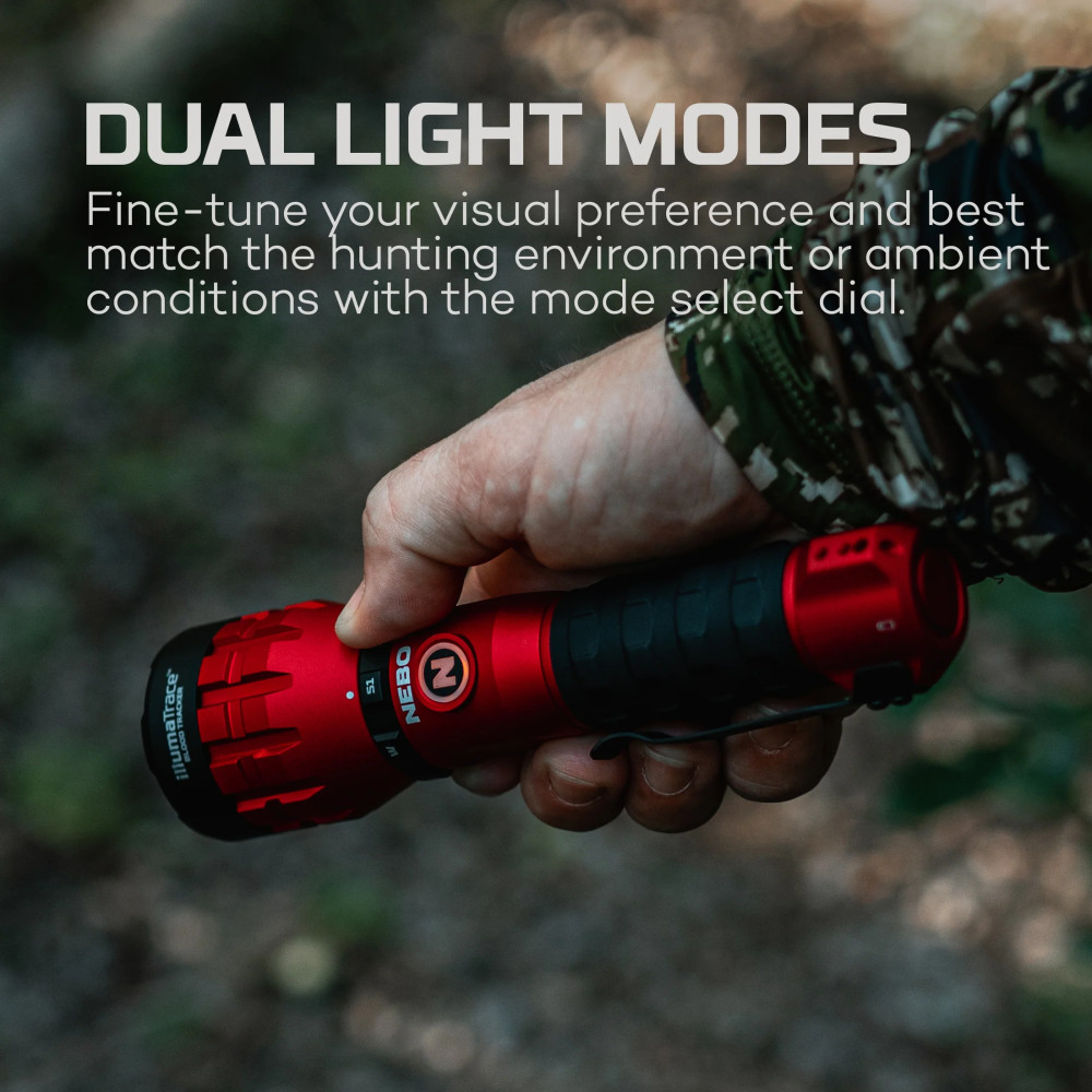 NEBO Illumatrace Rechargeable Flashlight Blood Tracker
