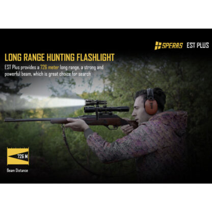 SPERAS EST PLUS Rechargeable Long Range 2100 Lumen Torch - 726 Metres - Image 6