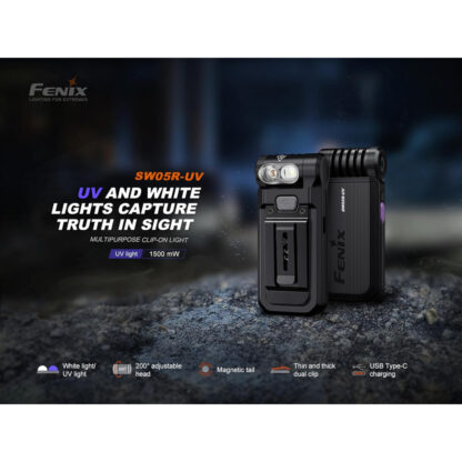 Fenix SW05R-UV Multi-Purpose Clip-On Light - Image 7