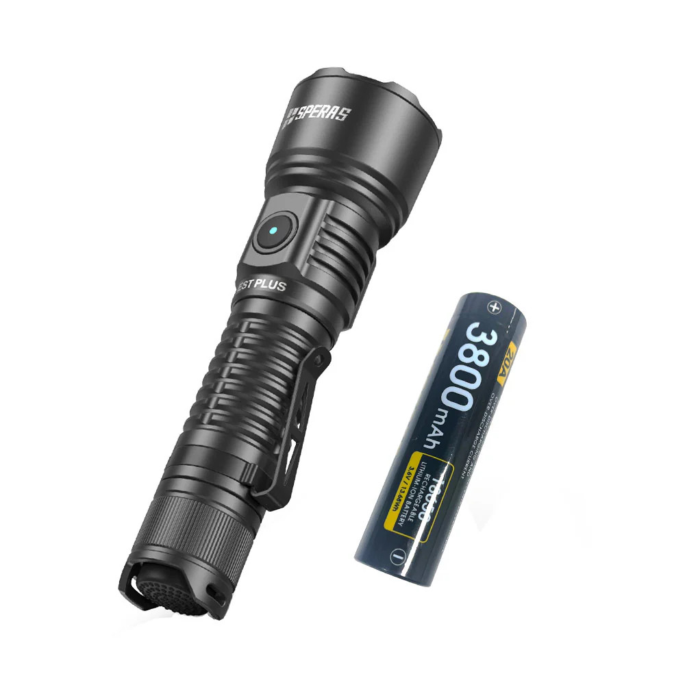 SPERAS EST PLUS Rechargeable Long Range 2100 Lumen Torch - 726 Metres