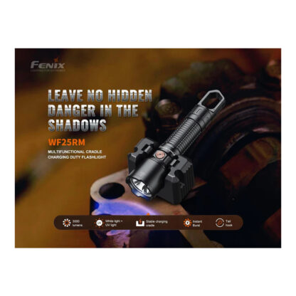 Fenix WF25RM Multi-Functional Cradle Charging Duty Flashlight - 3000 lumens - Image 7