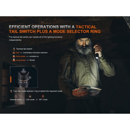 Fenix PD45R ACE Multi-Mode Tactical Flashlight - Image 3