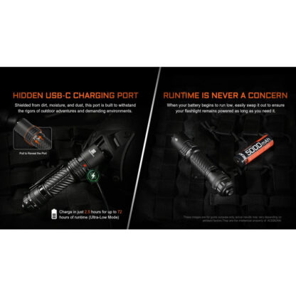 AceBeam T37 Duty and Tactical Flashlight - 4000 Lumens, 440 Meters - Image 6