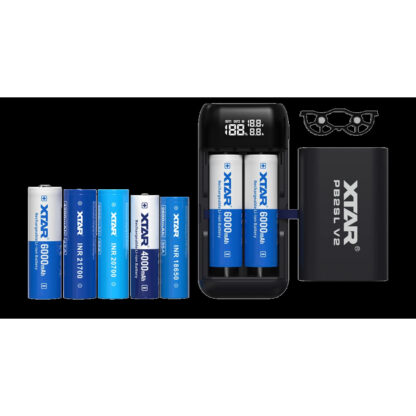 XTAR PB2SL-V2 Power Bank and Battery Charger - Black - Image 5