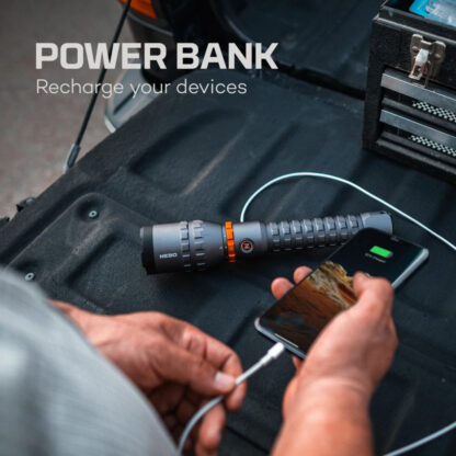 NEBO Davinci 8000 Rechargeable Flashlight and Power Bank - 8000 Lumens - Image 3