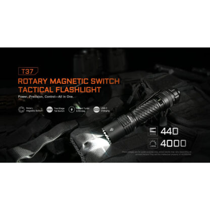 AceBeam T37 Duty and Tactical Flashlight - 4000 Lumens, 440 Meters - Image 4