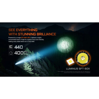 AceBeam T37 Duty and Tactical Flashlight - 4000 Lumens, 440 Meters - Image 5