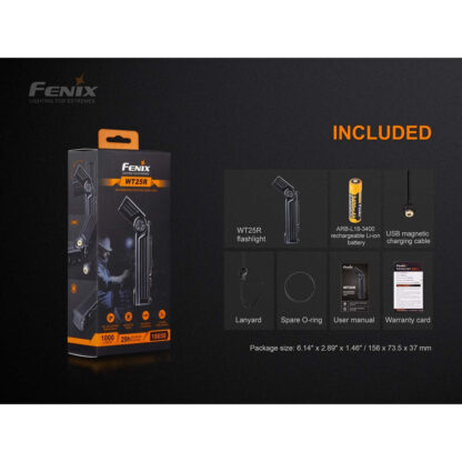 Fenix WT25R Adjustable Rechargeable Work Light - 1000 Lumens, 220 Metres - Image 16
