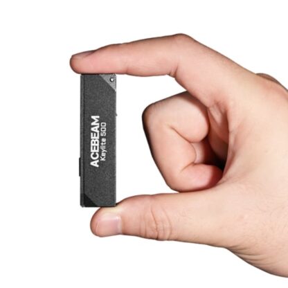 AceBeam Keylite 500 Black USB-C Keychain Light - 500 Lumens, 70 Metres - Image 6