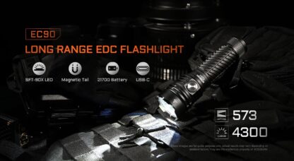 AceBeam EC90 EDC Flashlight - 4300 Lumens, 573 Metres - Image 4