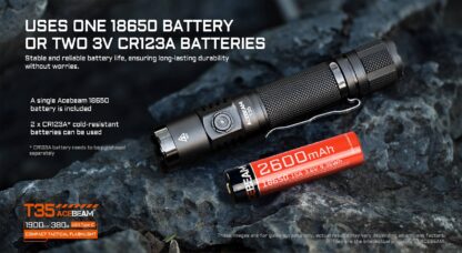 AceBeam T35 Desert Compact Rechargeable Flashlight - 1900 Lumens, 380 Metres - Image 7
