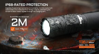 AceBeam T35 Desert Compact Rechargeable Flashlight - 1900 Lumens, 380 Metres - Image 13
