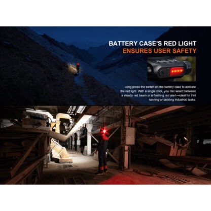 Fenix HP12R-T Beam Distance Headlamp Red - 1300 Lumens, 200 Metres - Image 10