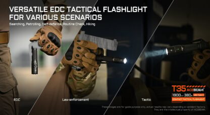 AceBeam T35 Desert Compact Rechargeable Flashlight - 1900 Lumens, 380 Metres - Image 11