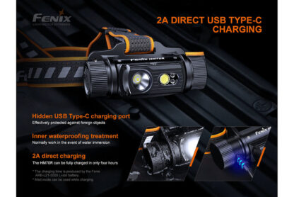 Fenix HM70R USB-C Rechargeable 1600 Lumen Headlamp + FREE E-lite - Image 5