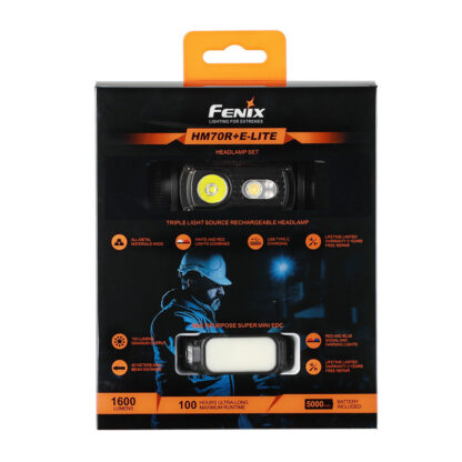 Fenix HM70R USB-C Rechargeable 1600 Lumen Headlamp + FREE E-lite - Image 6