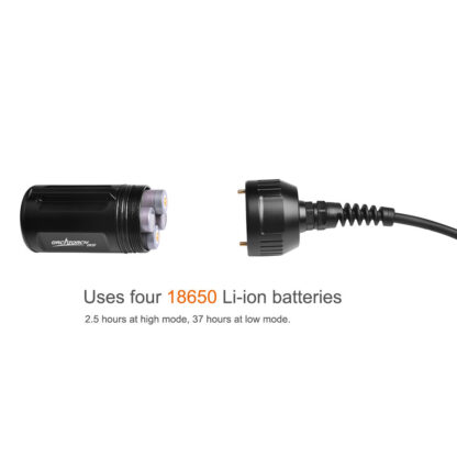OrcaTorch D620 V2.0 2700 Lumen Canister Dive Torch - 260 Metres - Image 13