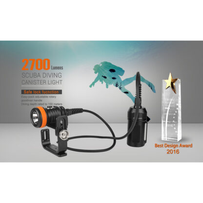 OrcaTorch D620 V2.0 2700 Lumen Canister Dive Torch - 260 Metres - Image 19