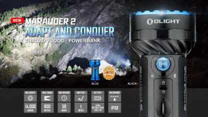 Olight Marauder 2 Rechargeable 14000 Lumen Searchlight - 800 Metres - Image 6