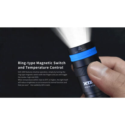 XTAR D20 1000 Compact Diving Torch Set - 1000 Lumens - Image 5