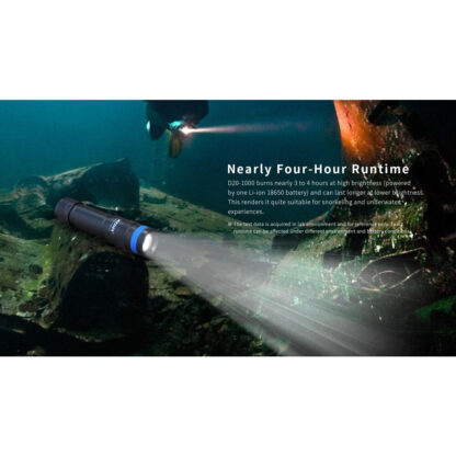 XTAR D20 1000 Compact Diving Torch Set - 1000 Lumens - Image 8