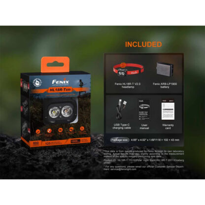 Fenix HL18R-T V2.0 Rechargeable Lightweight Headlamp - 800 Lumens, 125 Metres - Image 14