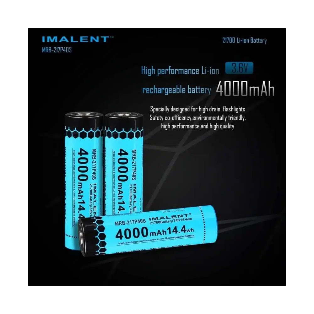 Imalent MRB-217P40S 4000mAh 21700 Rechargeable Li-ion Battery