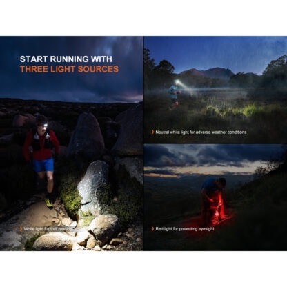 Fenix HP12R-T Beam Distance Headlamp Red - 1300 Lumens, 200 Metres - Image 8